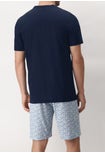 Crewneck Short Cotton Colour Print Pyjamas