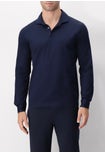 Long-sleeved Polo in Filo di Scozia Jersey