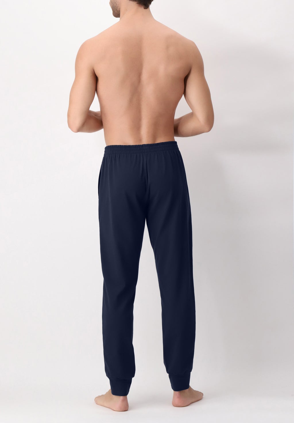 Warm Stretch Cotton Long Trousers with Side Pockets