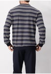 Stretch Jersey Long Pyjamas with Stripes