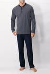 Tie Print Cotton Long Pyjamas