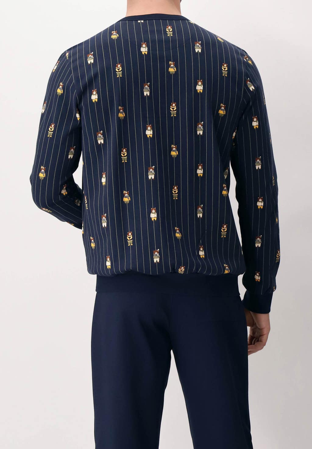 Seraphim Long Pyjamas in Warm Cotton Print Teddy Bears
