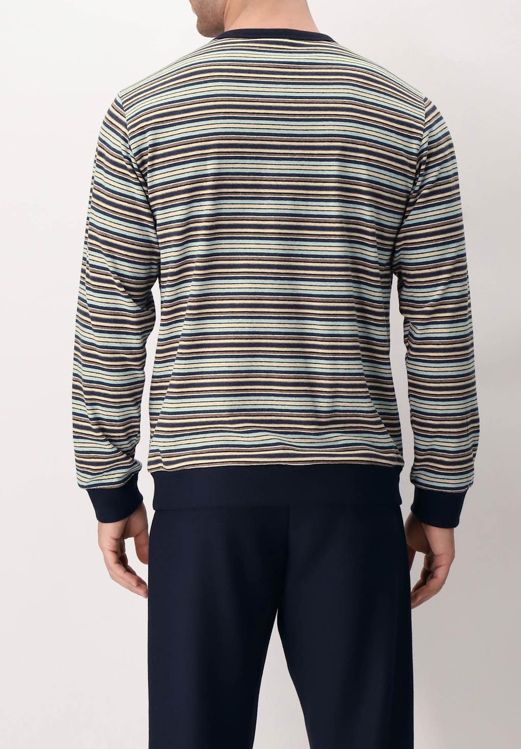 Stretch Jersey Long Pyjamas Soft Multicolor